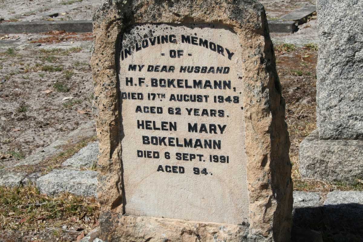 BOKELMANN H.F. -1948 &amp; Helen Mary -1991