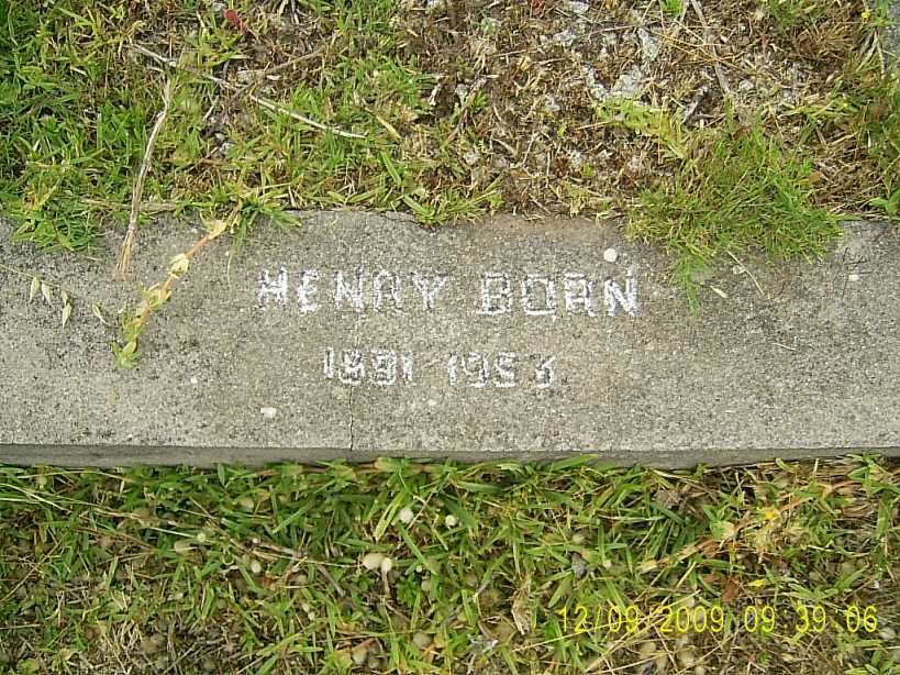 BORN Henry 1891-1953
