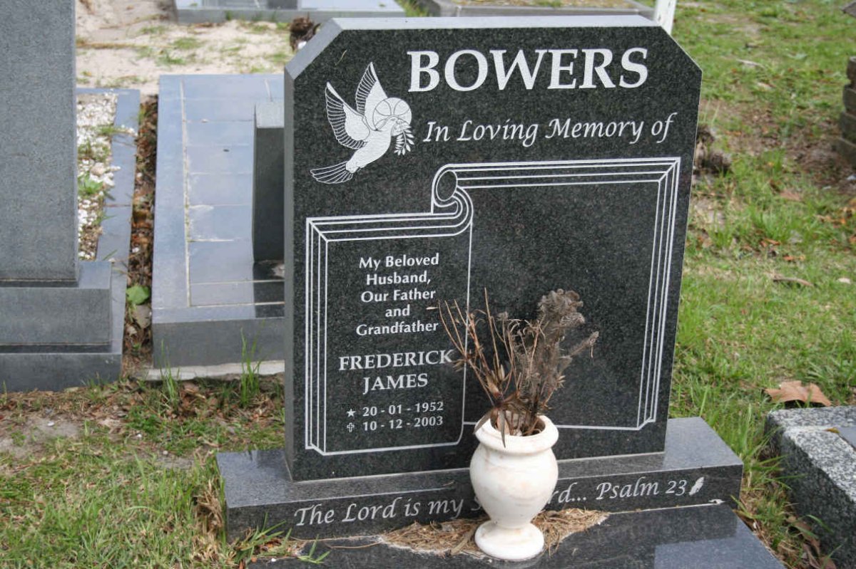 BOWERS Frederick James 1952-2003