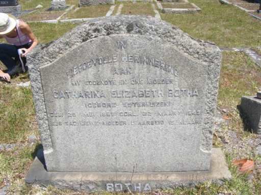 BOTHA Catharina Elizabeth nee ESTERHUIZEN -1945