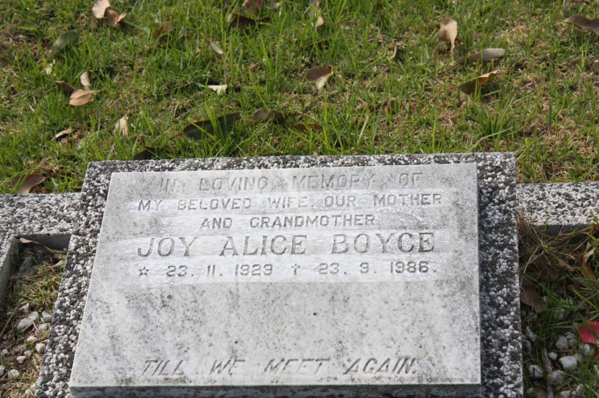 BOYCE Joy Alice 1929-1986