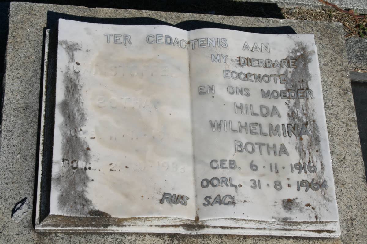 BOTHA Hilda Wilhelmina 1916-1964