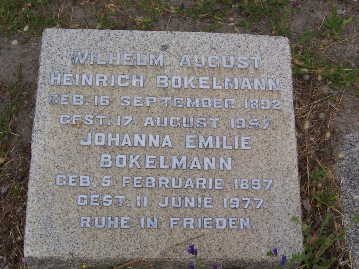 BOCKELMANN Wilhelm August Heinrich 1892-1957 &amp; Johanna Emilie 1897-1977
