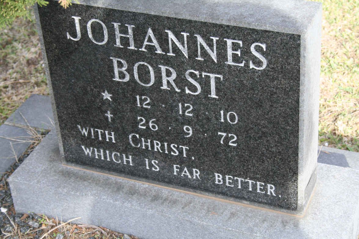 BORST Johannes 1910-1972