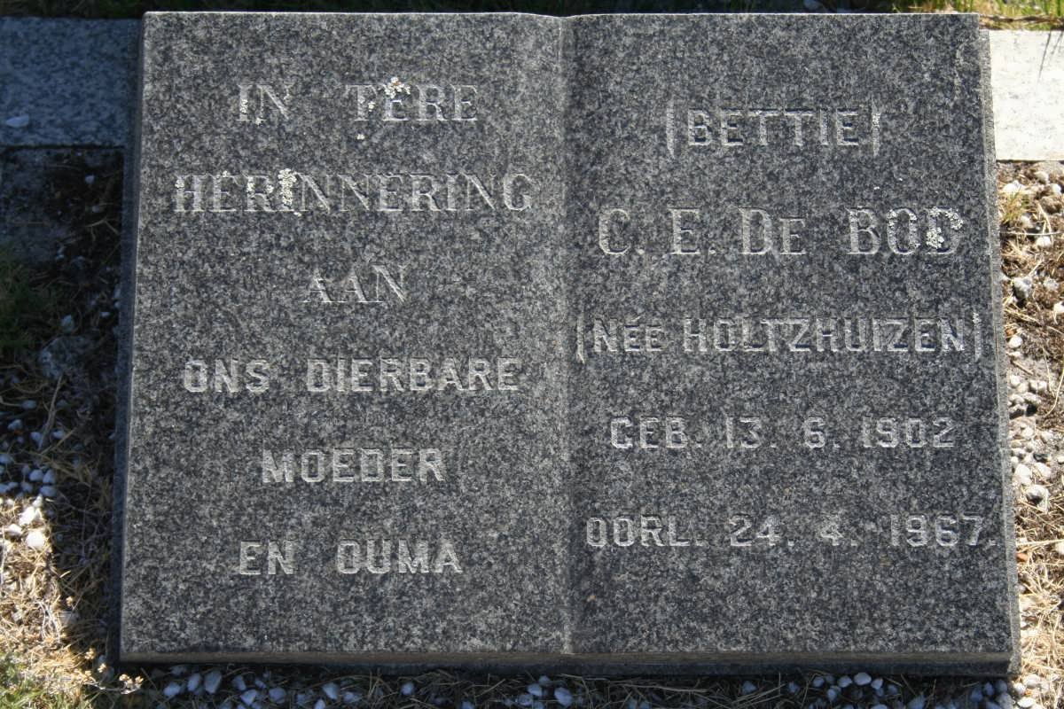 BOD C.E., de nee HOLTZHUIZEN 1902-1967