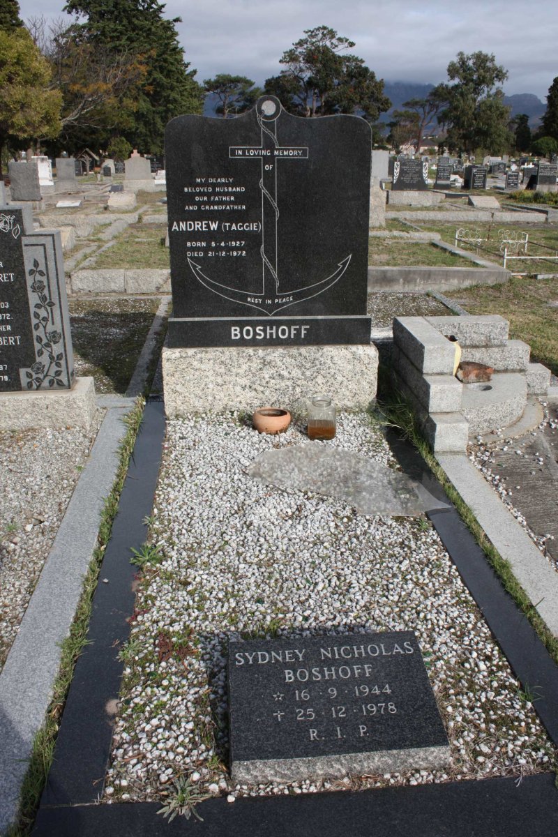 BOSHOFF Andrew 1927-1972 :: BOSHOFF Sydney Nicholas 1944-1978