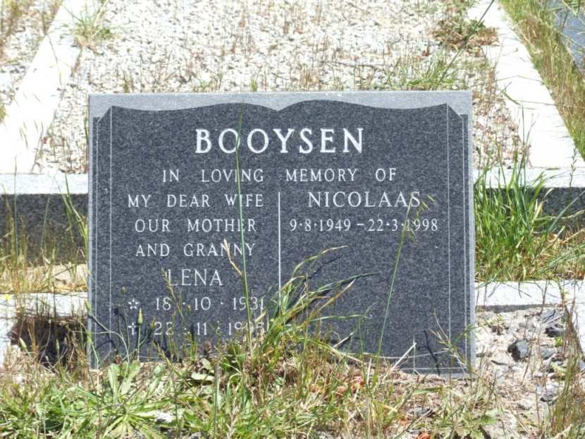 BOOYSEN Lena 1931-1995 :: BOOYSEN Nicolaas 1949-1998