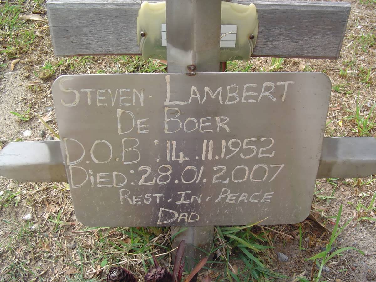 BOER Stephen Lambert, de 1952-2007