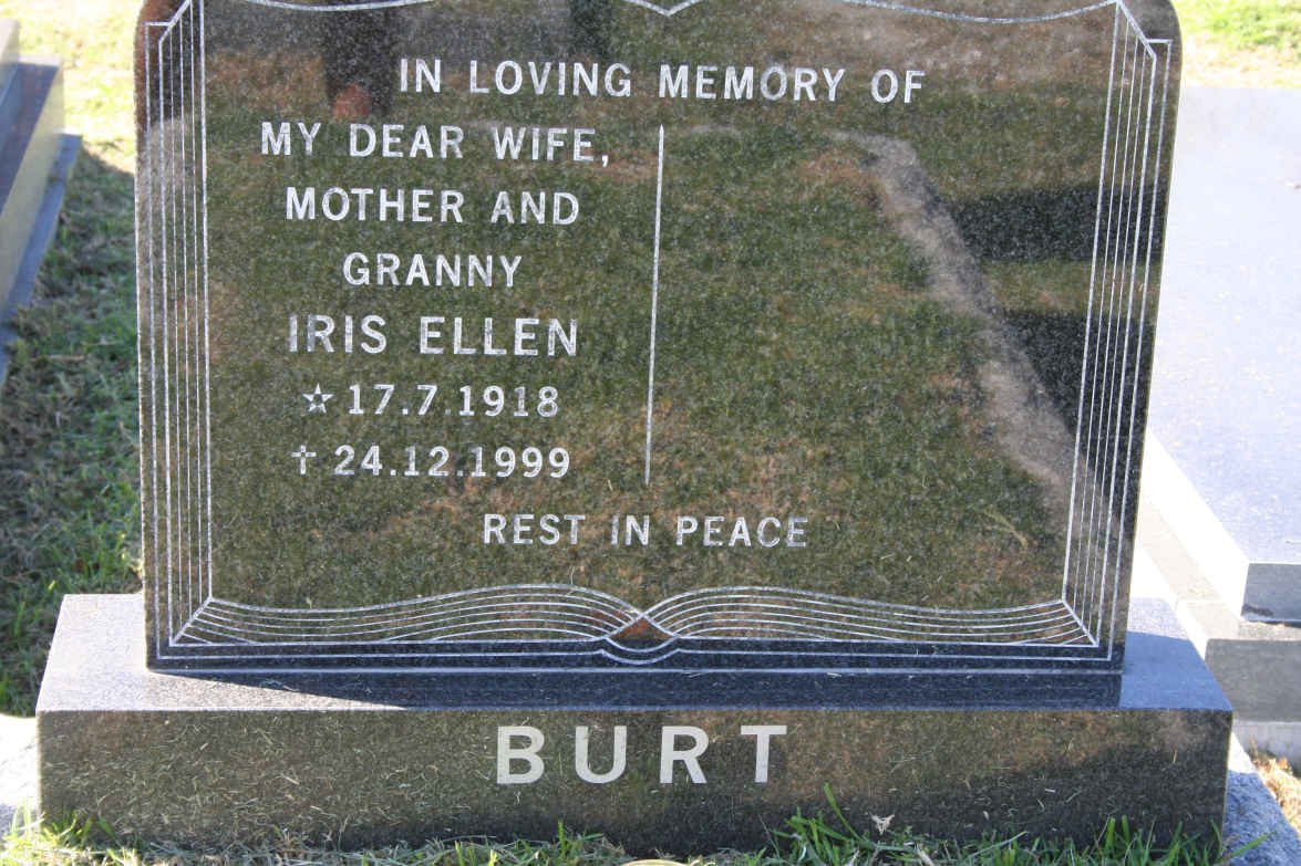 BURT Iris Ellen 1918-1999