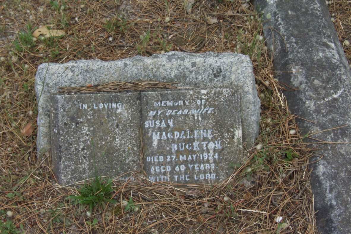 BUCKTON Susan Magdalene -1924