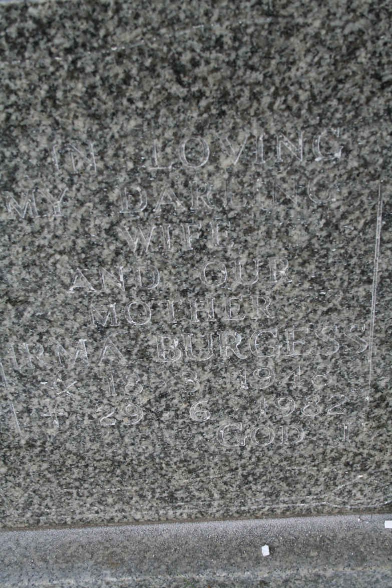 BURGESS Irma 1948-1982