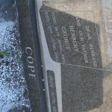 COPE Herbert George 1901-1963