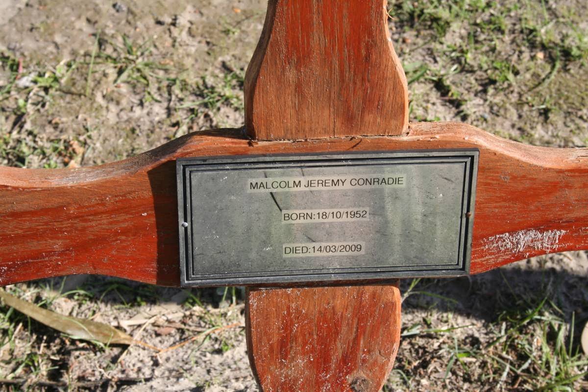 CONRADIE Malcolm Jeremy 1952-2009