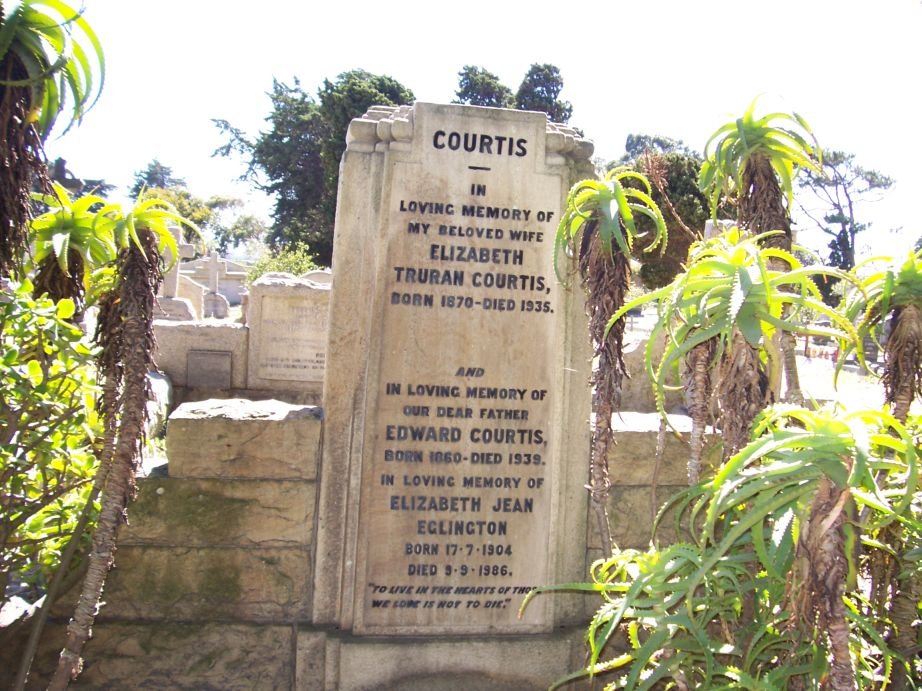 COURTIS Edward 1860-1939 &amp; Elizabeth Truran 1870-1935 :: EGLINGTON Elizabeth Jean 1904-1986