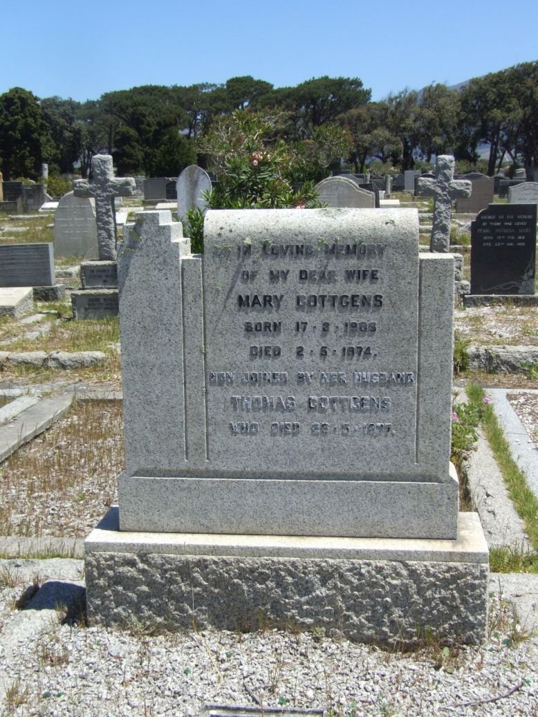 COTTGENS Thomas -1977 &amp; Mary 1905-1974