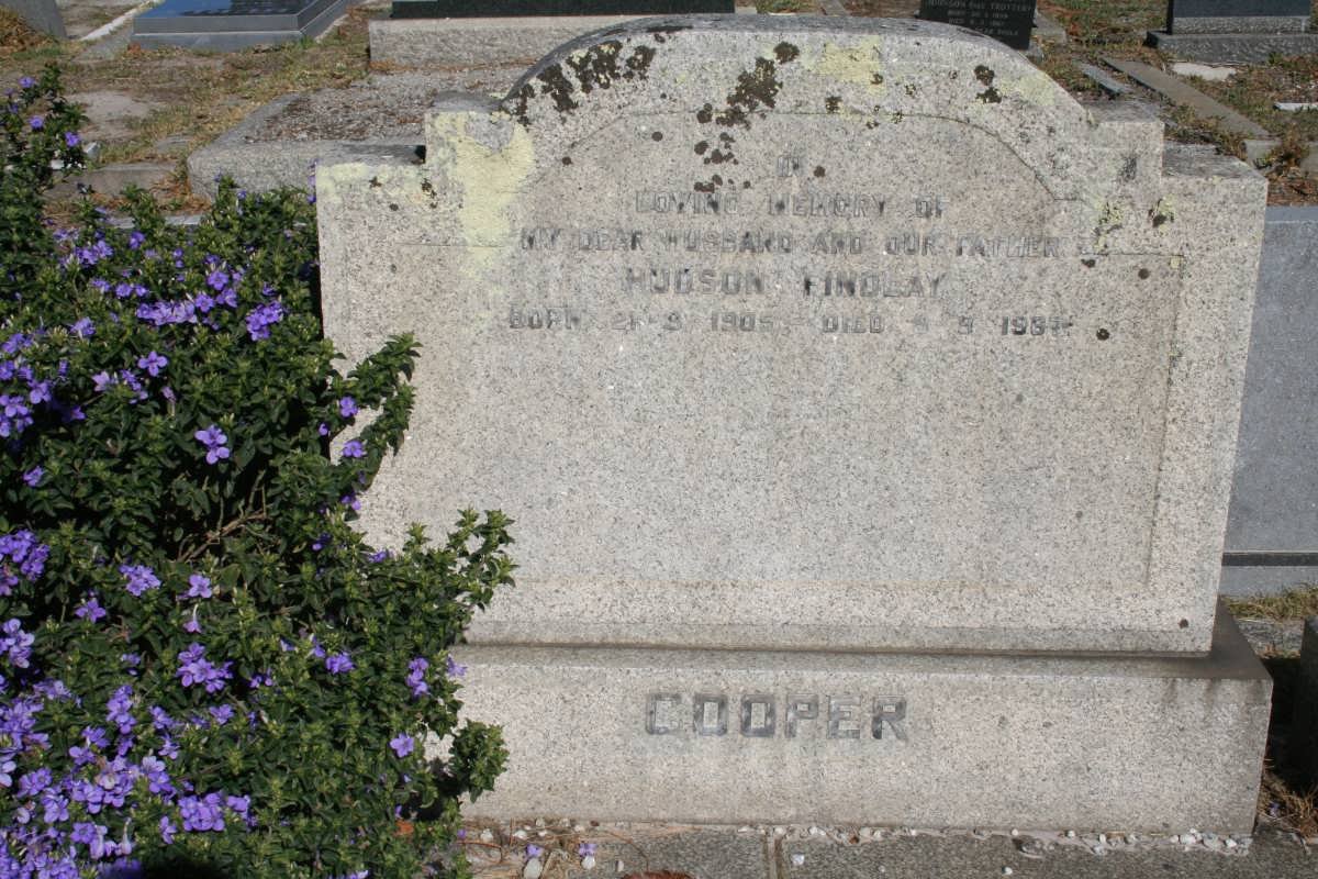 COOPER Hudson Findlay 1905-1987