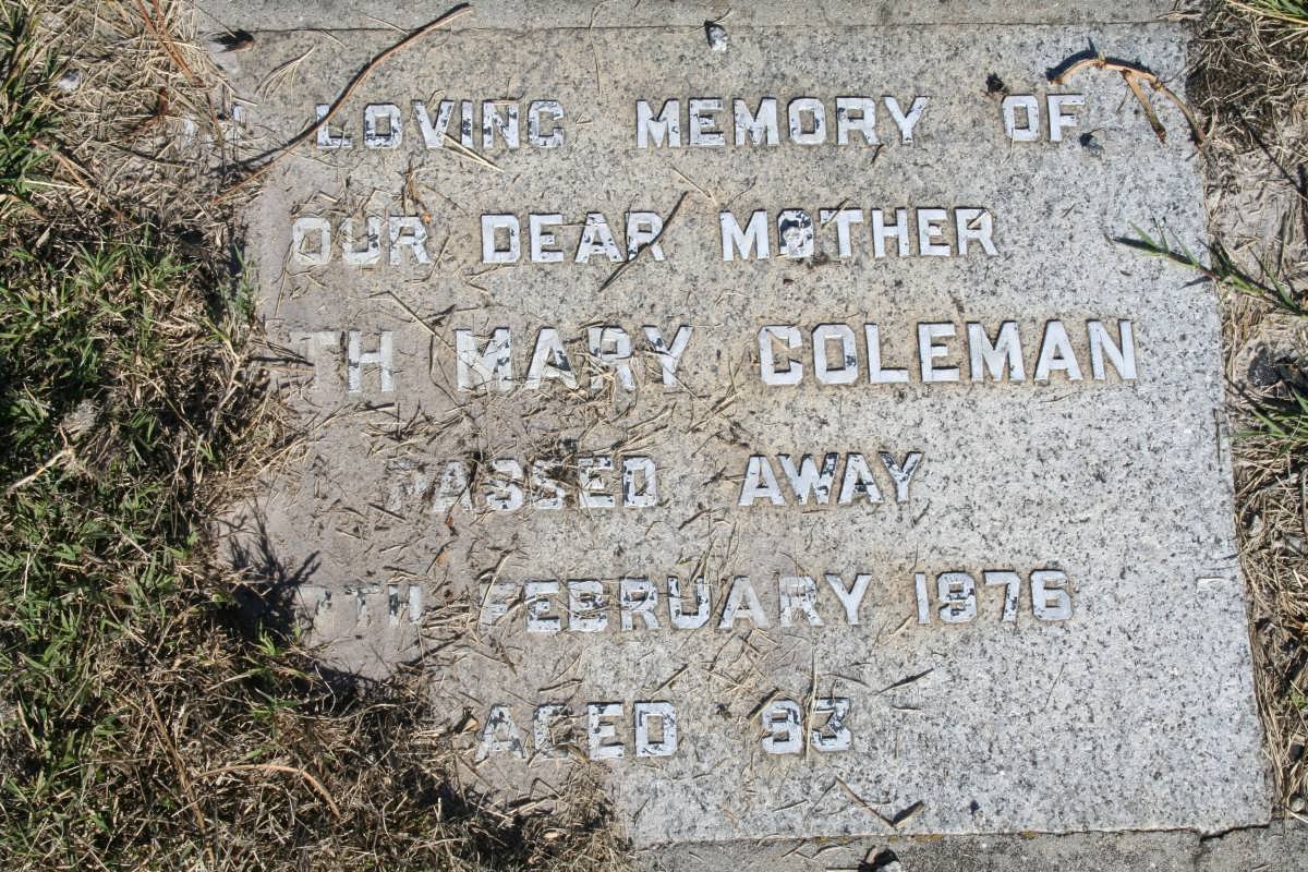 COLEMAN Ruth Mary -1976