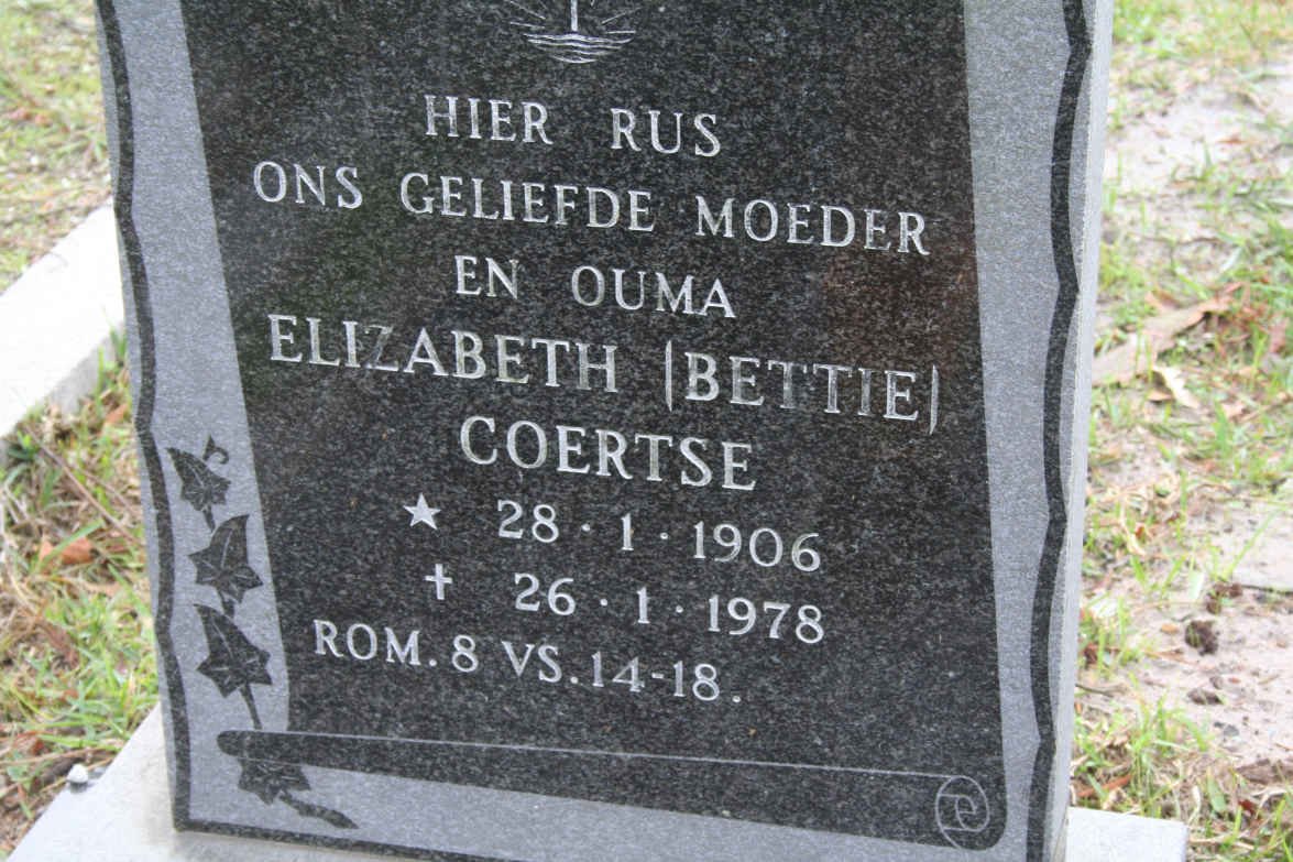 COERTSE Elizabeth 1906-1978