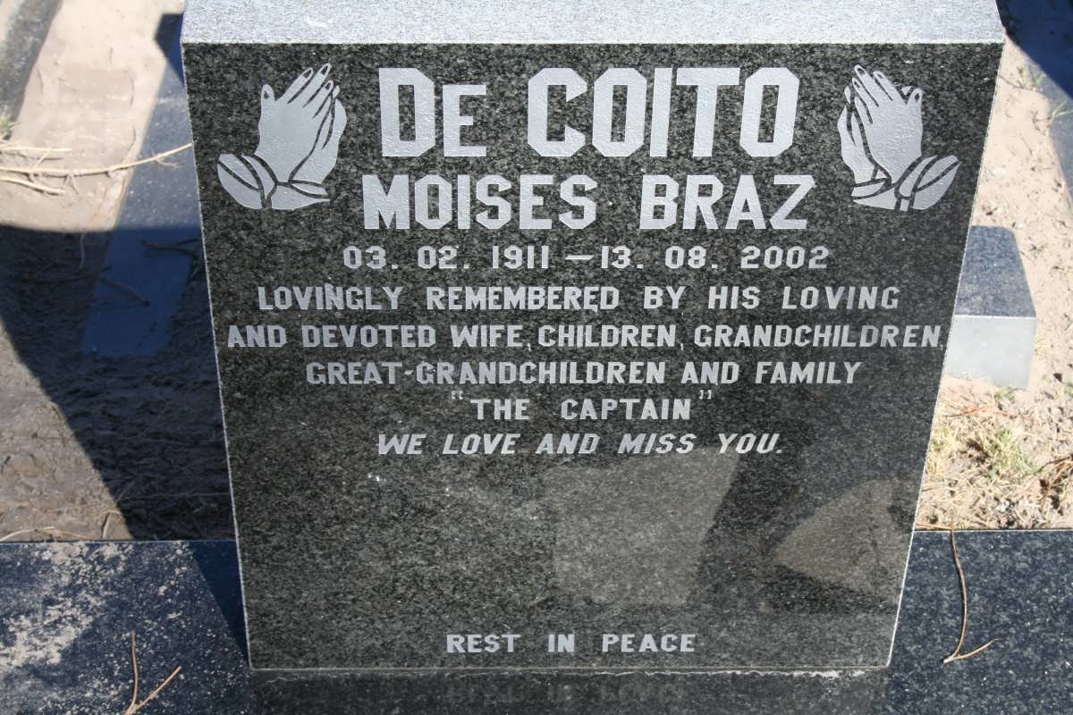 COITO Moises Braz, de 1911-2002