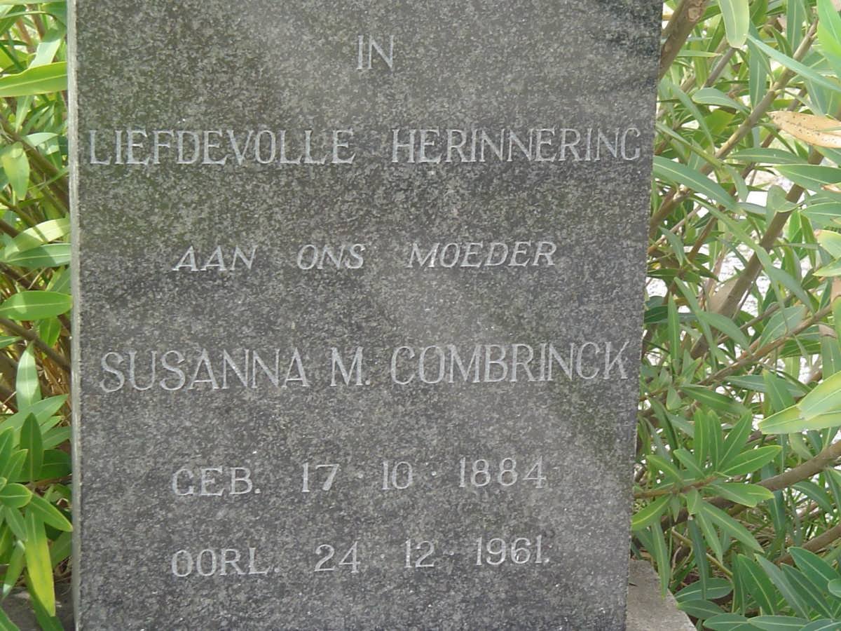 COMBRINCK Susanna M. 1884-1961