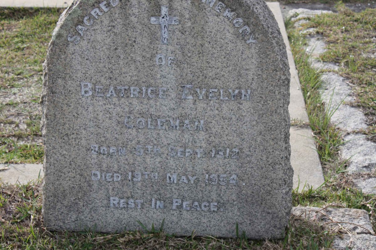 COLEMAN Beatrice Evelyn 1912-1954