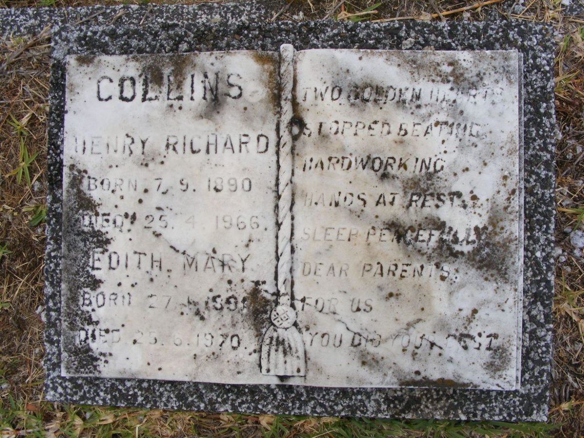 COLLINS Henry Richard 1890-1966 &amp; Edith Mary 1891-1970