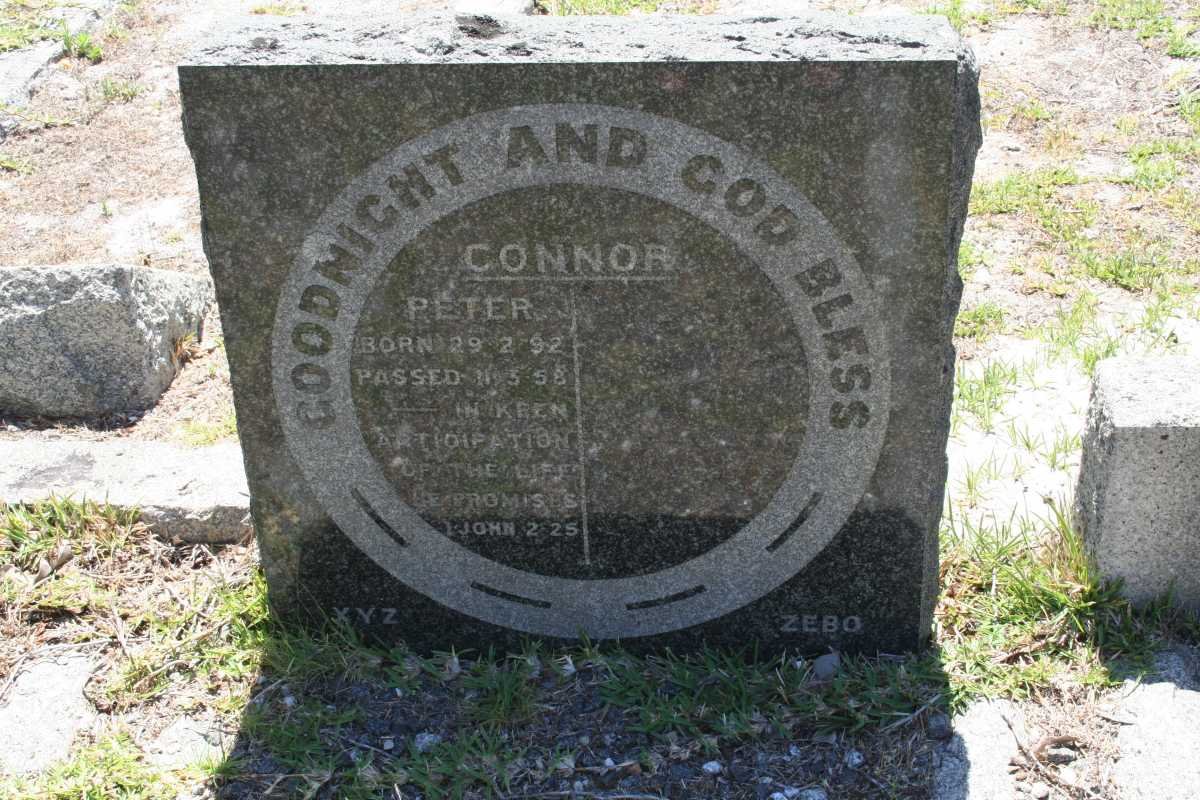 CONNOR Peter 1892-1958