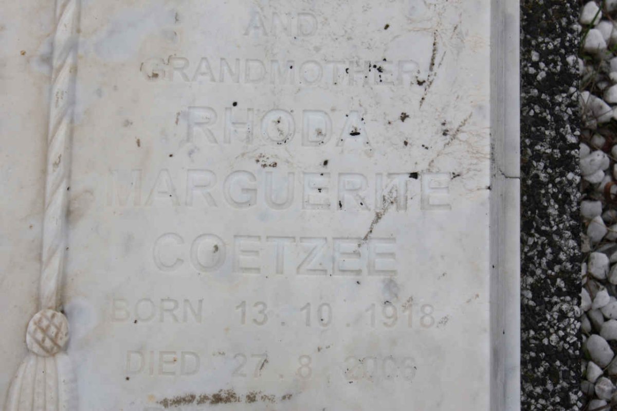 COETZEE Rhoda Marguerite 1918-2006
