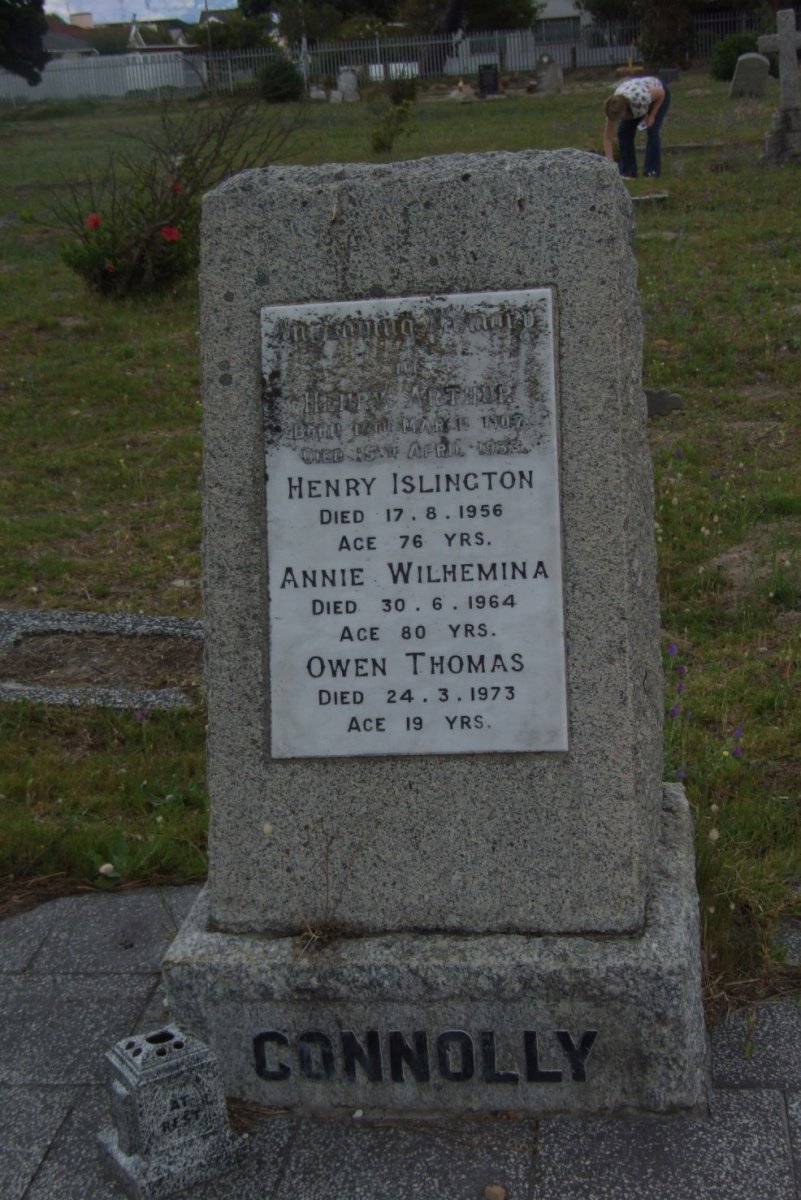 CONNOLLY Henry Islington -1956 &amp; Annie Wilhemina -1964 :: CONNOLLY Henry Arthur 1907-1933 :: CONNOLLY Owen Thomas -1973