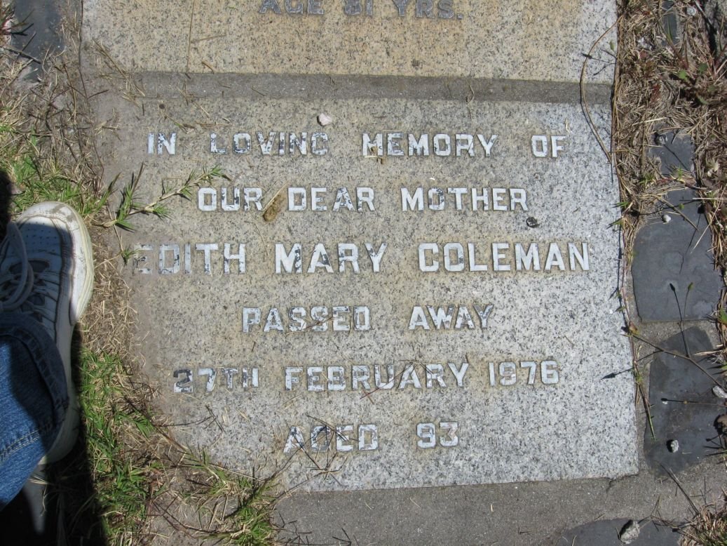 COLEMAN Edith Mary -1976