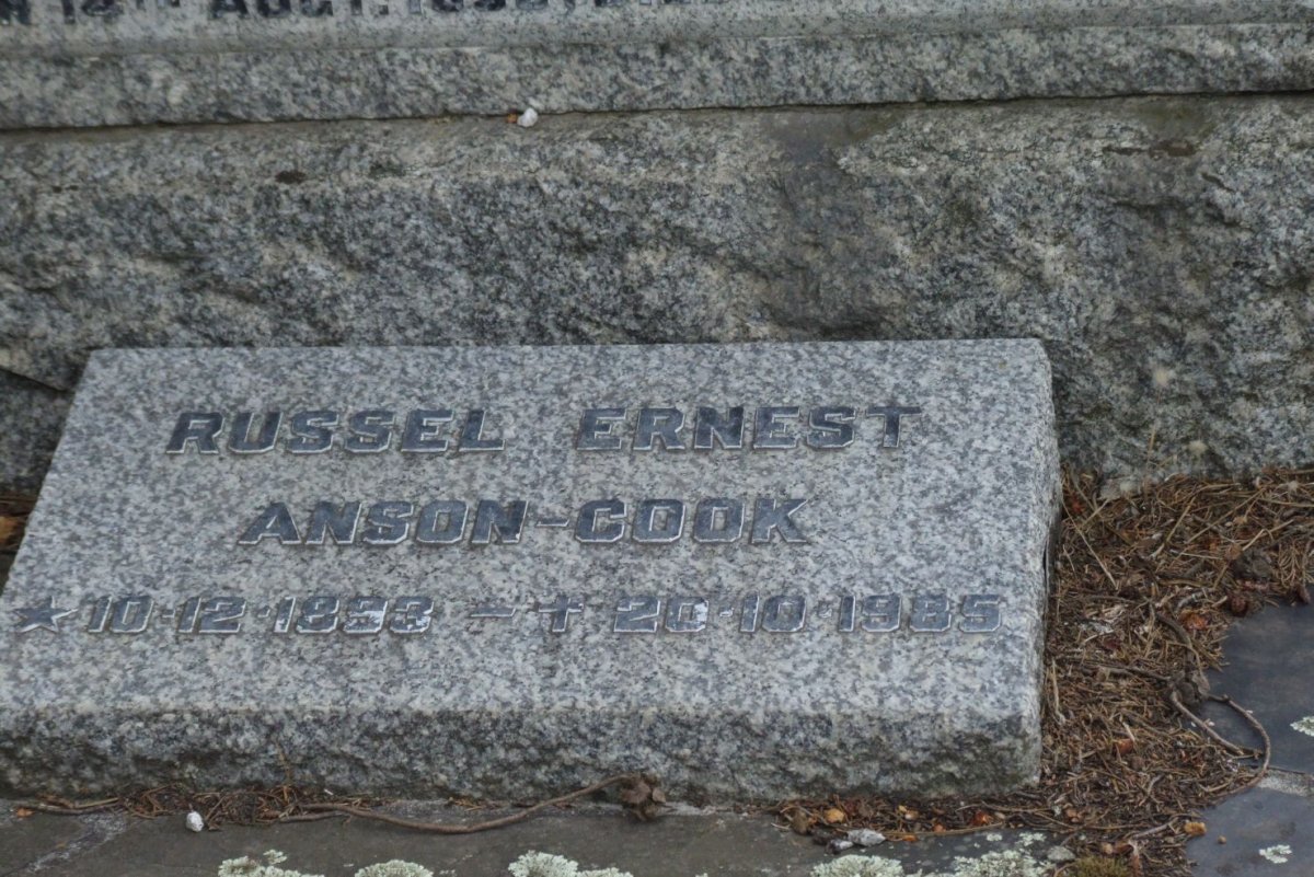COOK Russel Ernest, ANSON 1893-1985