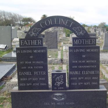 COLLINET Daniel Peter 1889-1966 &amp; Mable Elizabeth 1892-1980
