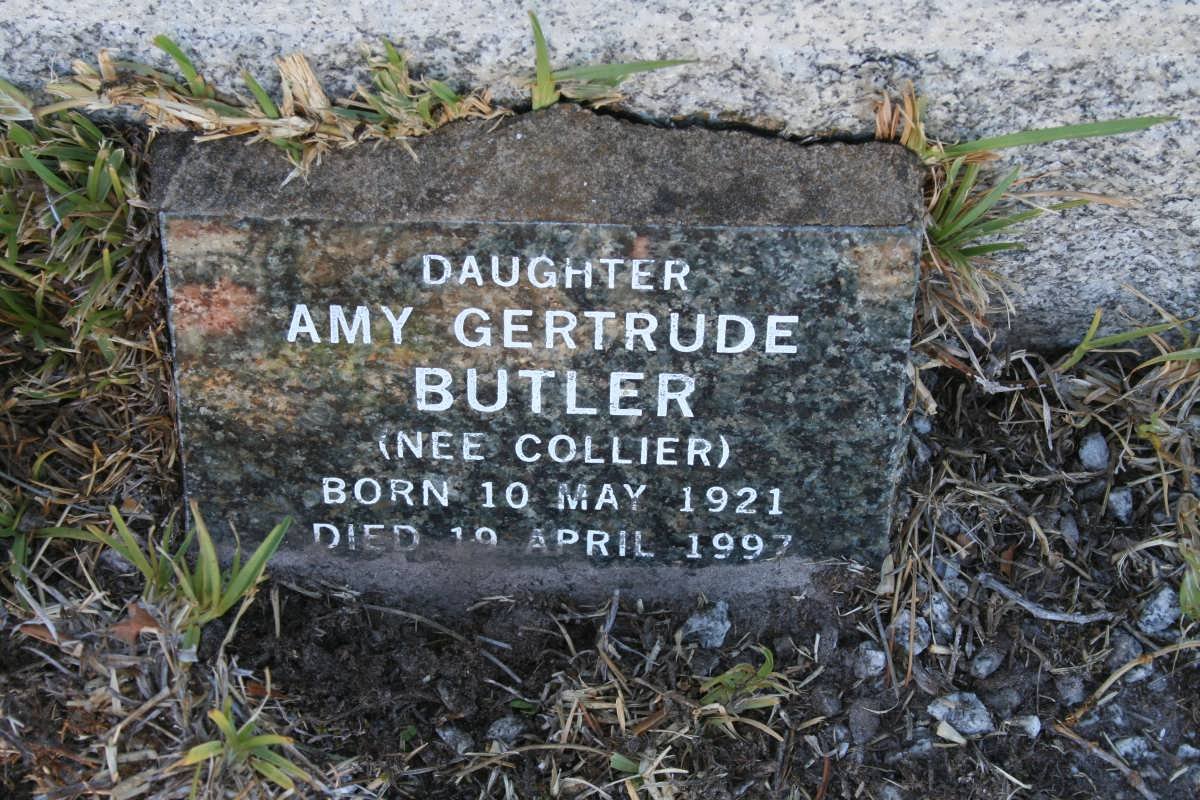 BUTLER Amy Gertrude nee COLLIER 1921-1997