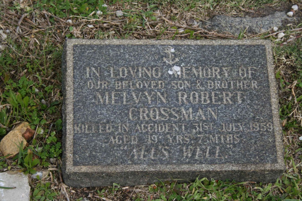 CROSSMAN Melvyn Robert -1959