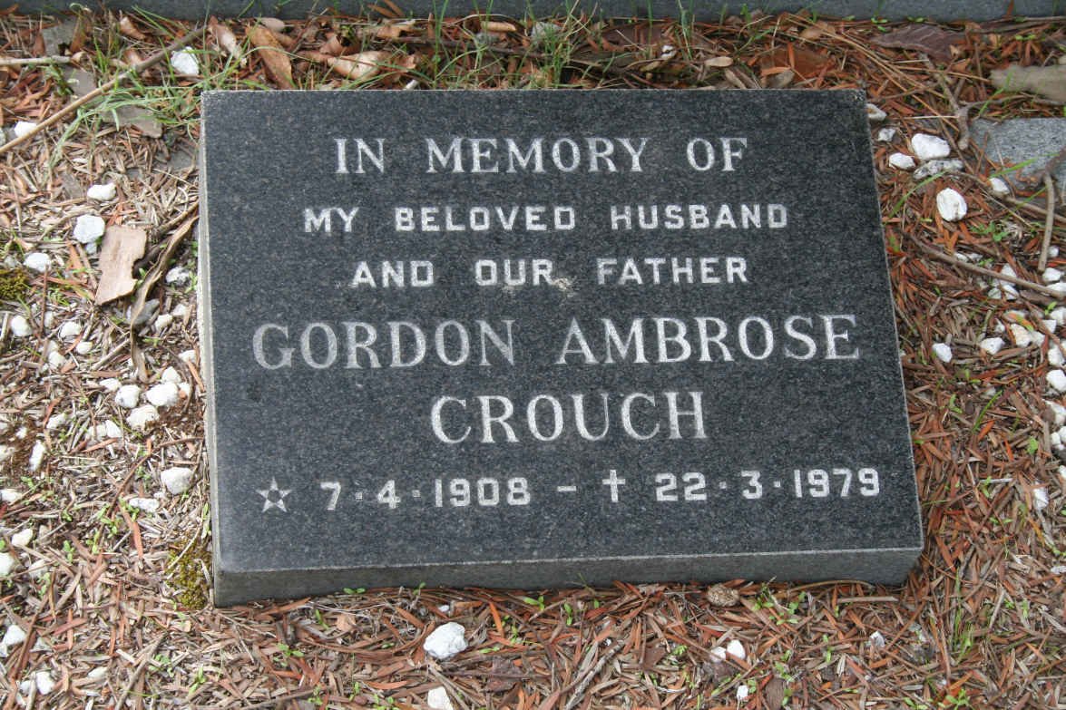 CROUCH Gordon Ambrose 1908-1979