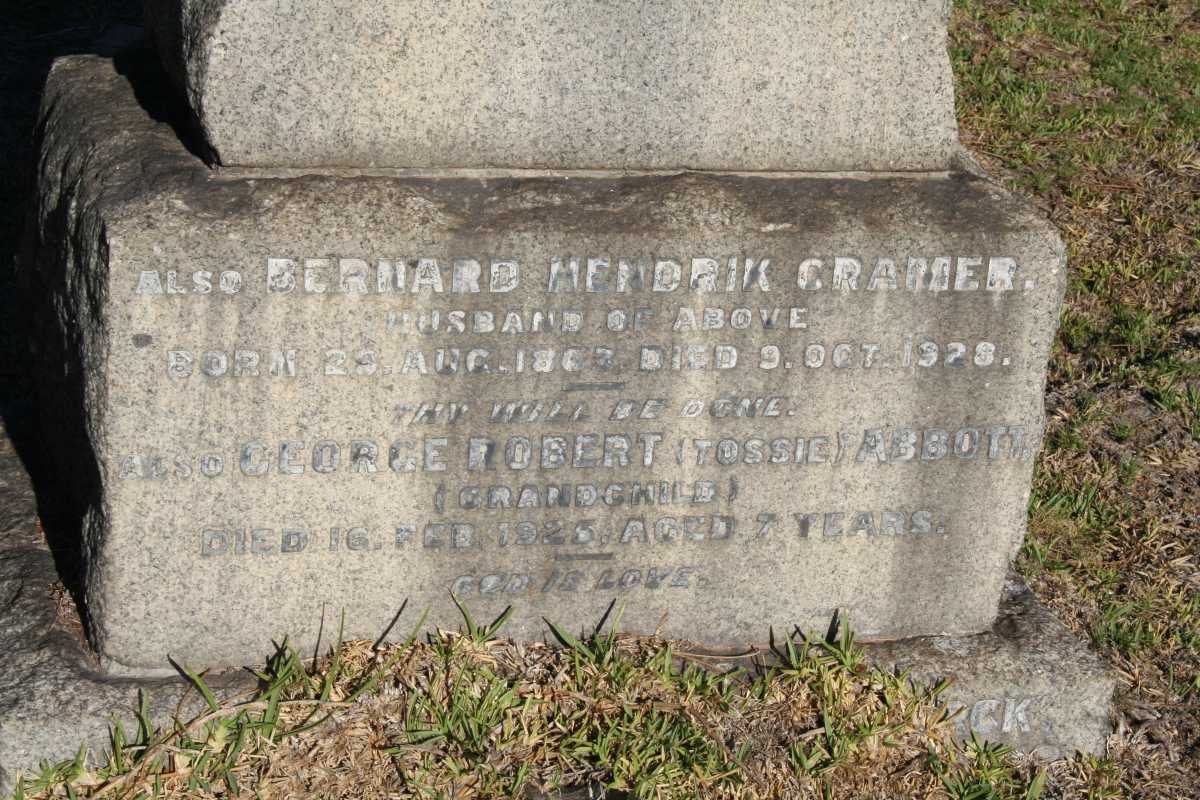 CRAMER Bernard Hendrik 1863-1928 :: ABBOTT George Robert -1925