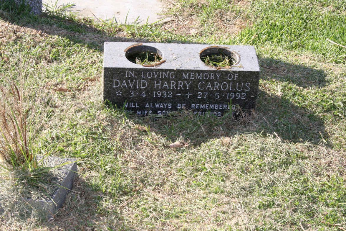 CAROLUS David Harry 1932-1992