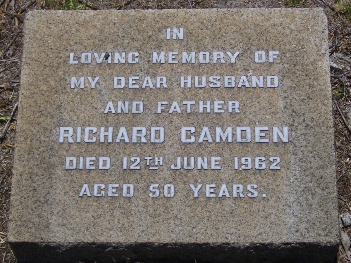 CAMDEN Richard -1962
