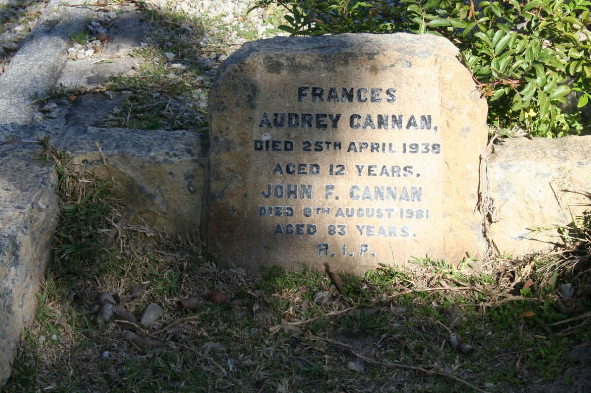 CANNAN Frances Audrey -1938 :: CANNAN John F. -1981