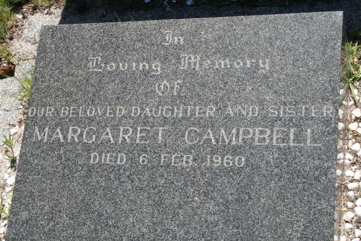 CAMPBELL Margaret -1960