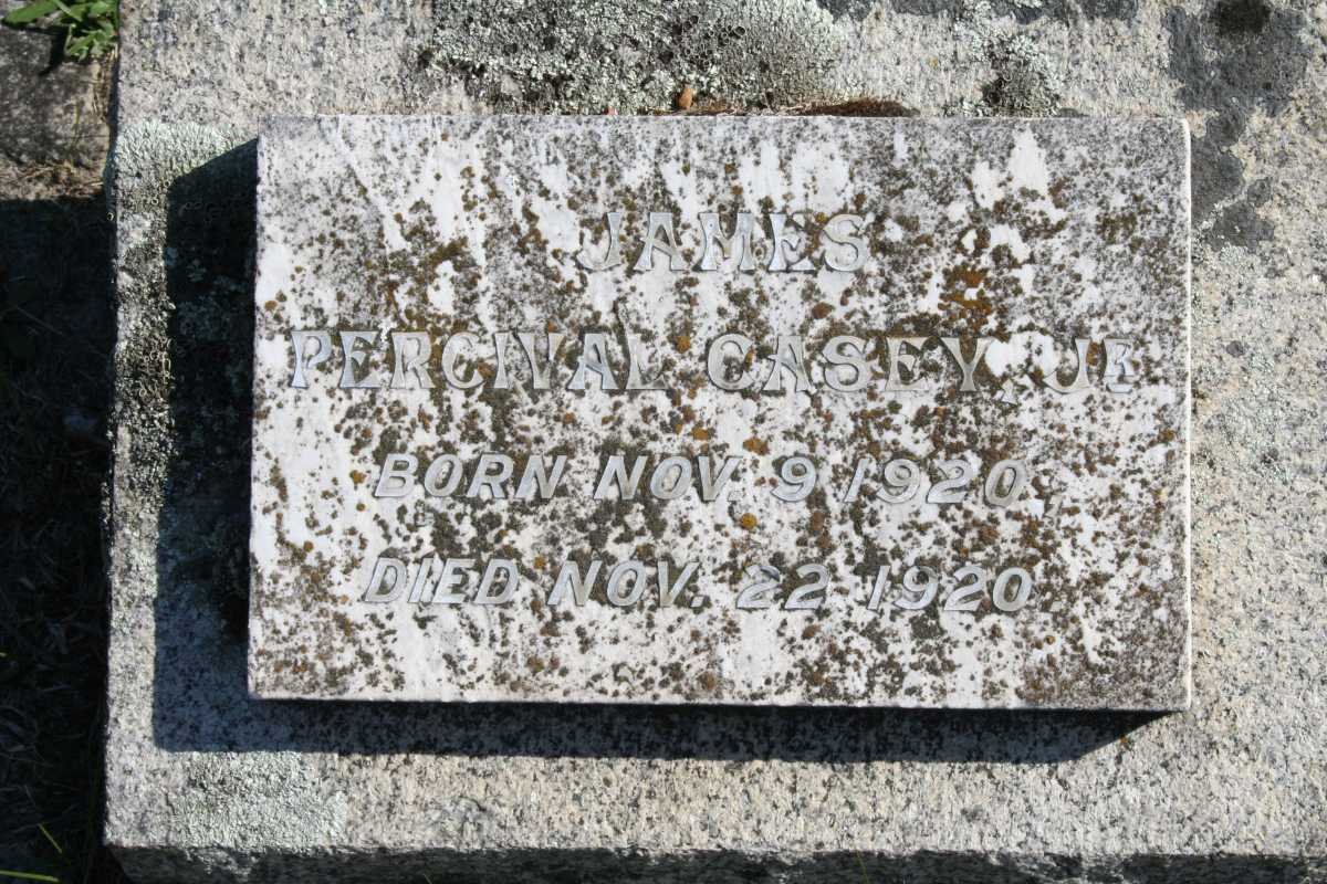 CASEY James Percival Jr. 1920-1920
