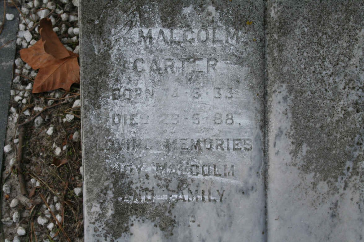CARTER Malcolm 1933-1988