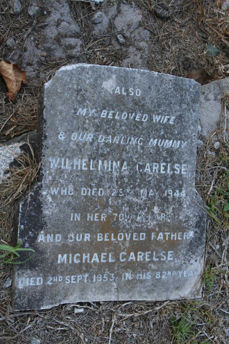 CARELSE Michael -1953 &amp; Wilhelmina -1944