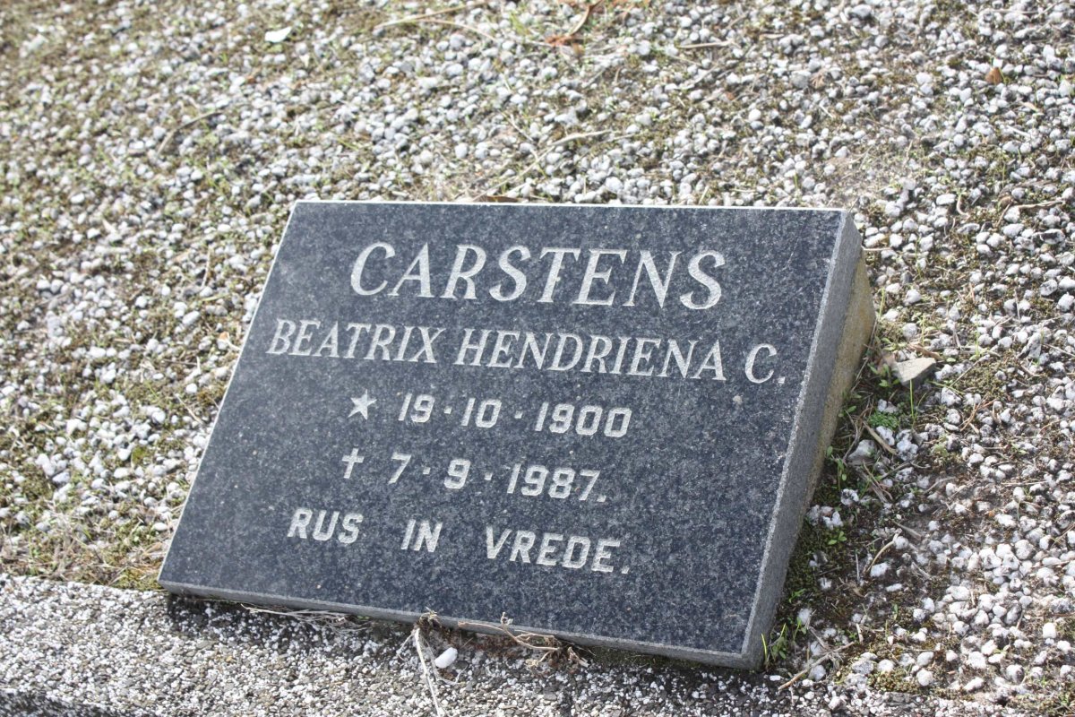 CARSTENS Beatrix Hendriena C. 1900-1987