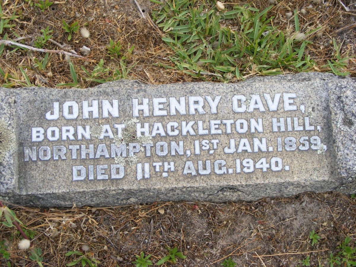CAVE John Henry 1859-1940