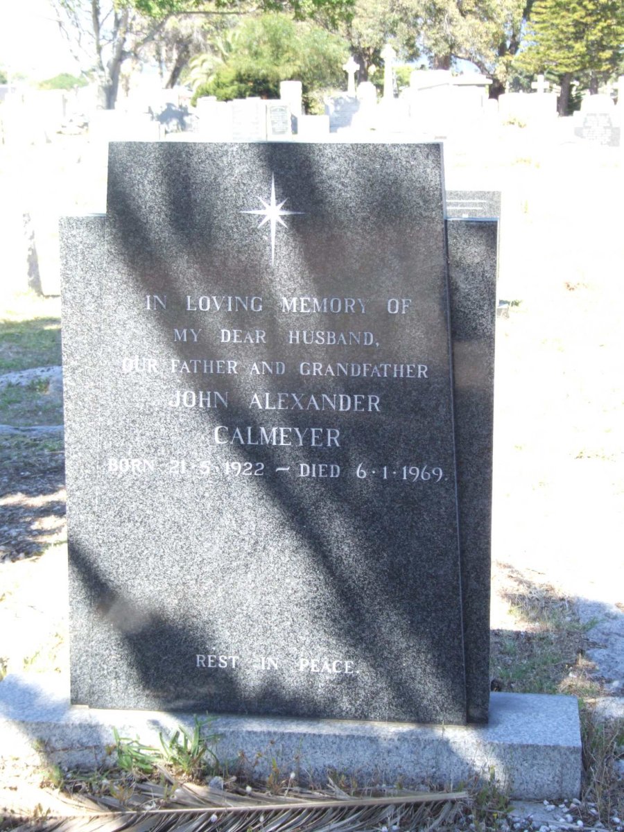 CALMEYER John Alexander 1922-1969