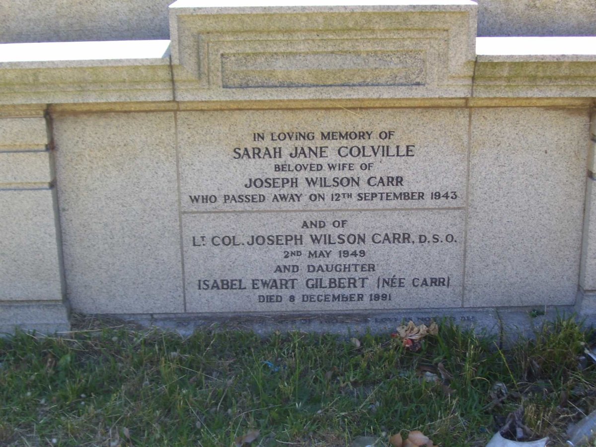 CARR Joseph Wilson -1949 &amp; Sarah Jane Colville -1943 :: GILBERT Isabel Ewart nee CARR -1991