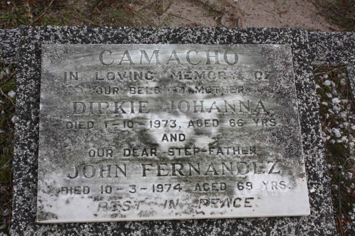 CAMACHO John Fernandez -1974 &amp; Dirkie Johanna -1973