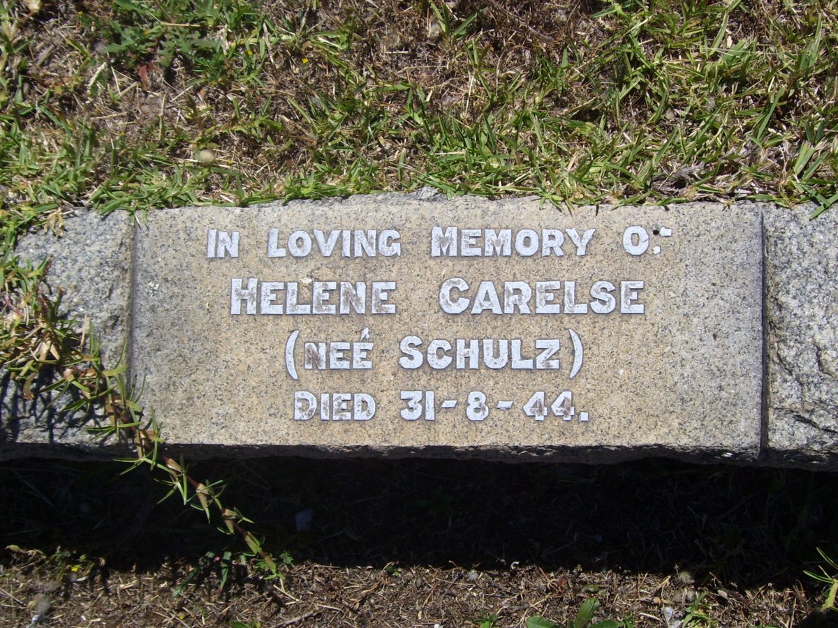 CARELSE Helene nee SCHULZ -1944