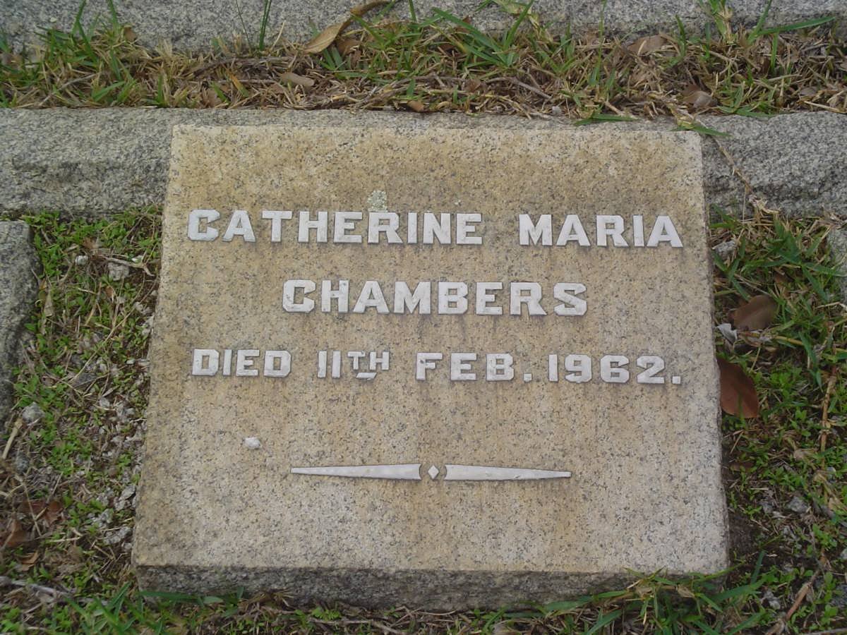 CHAMBERS Catherine Maria -1962